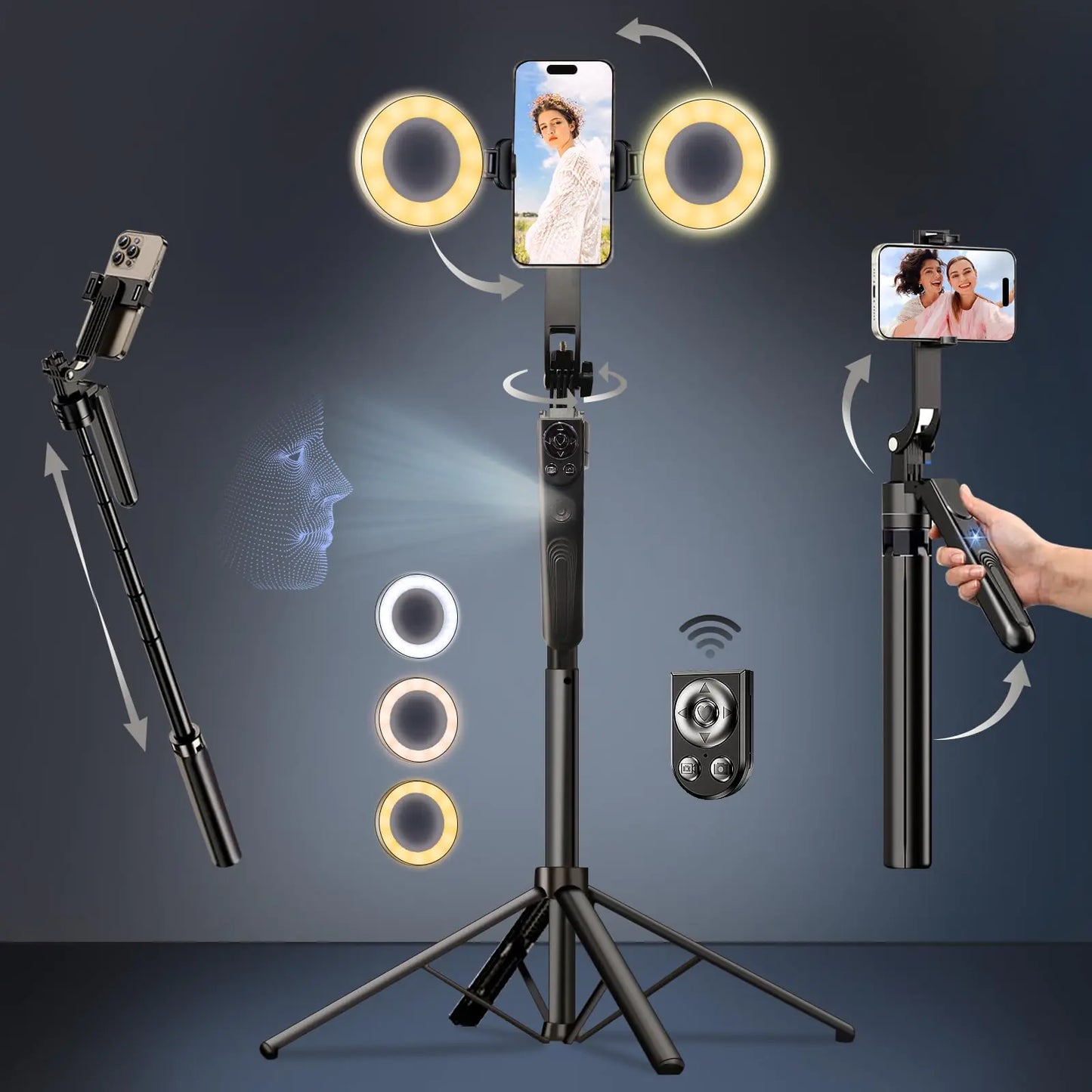 360° Auto-Tracking Smart Tripod