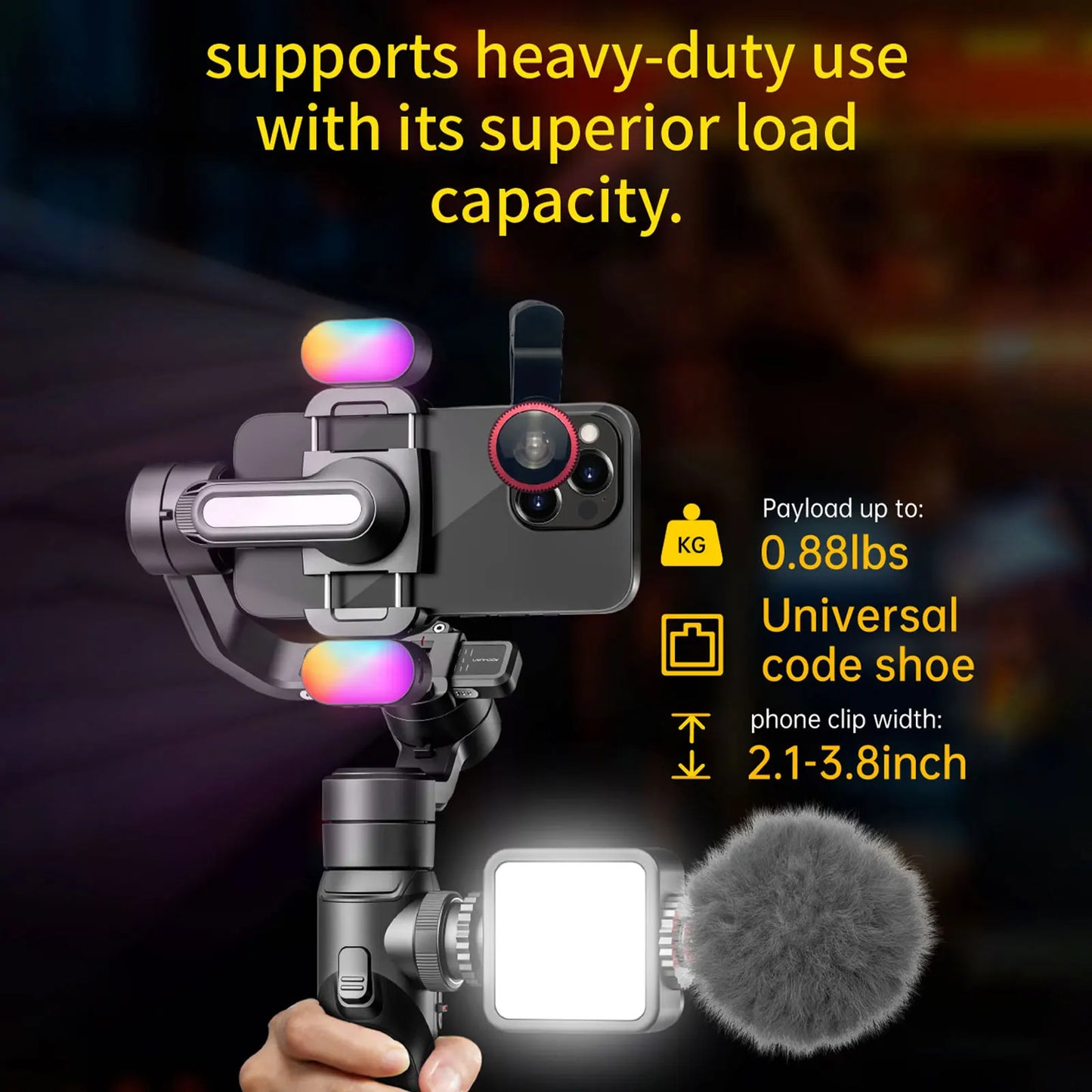 AOCHUAN Smart S2 Kit Professional 3-Axis Handheld Gimbal Stabilizer