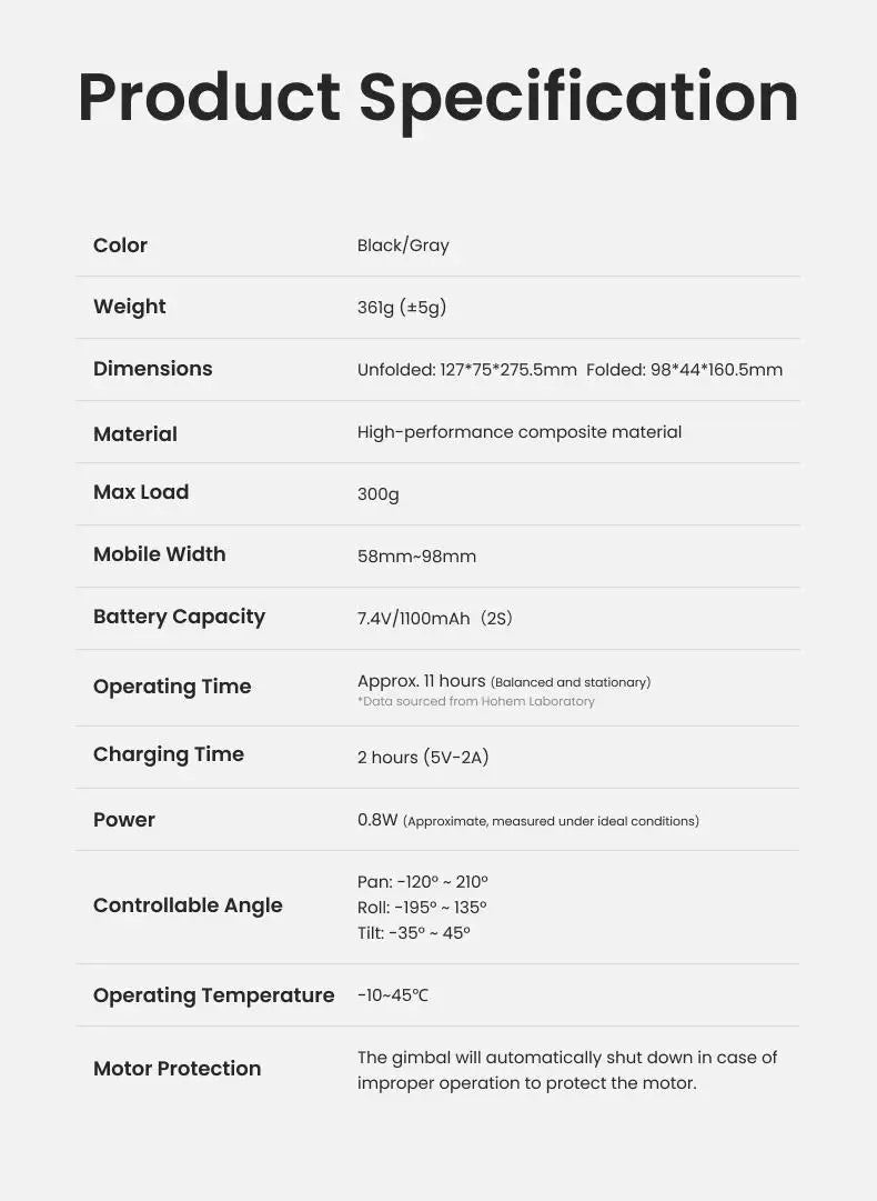 Hohem iSteady X3 SE 3-Axis Handheld Gimbal Stabilizer Portable Foldable AI Tracking Selfie Tripods for Smartphone Vlog