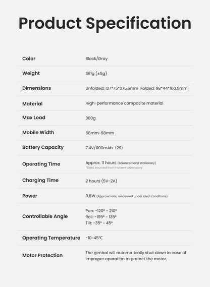 Hohem iSteady X3 SE 3-Axis Handheld Gimbal Stabilizer Portable Foldable AI Tracking Selfie Tripods for Smartphone Vlog