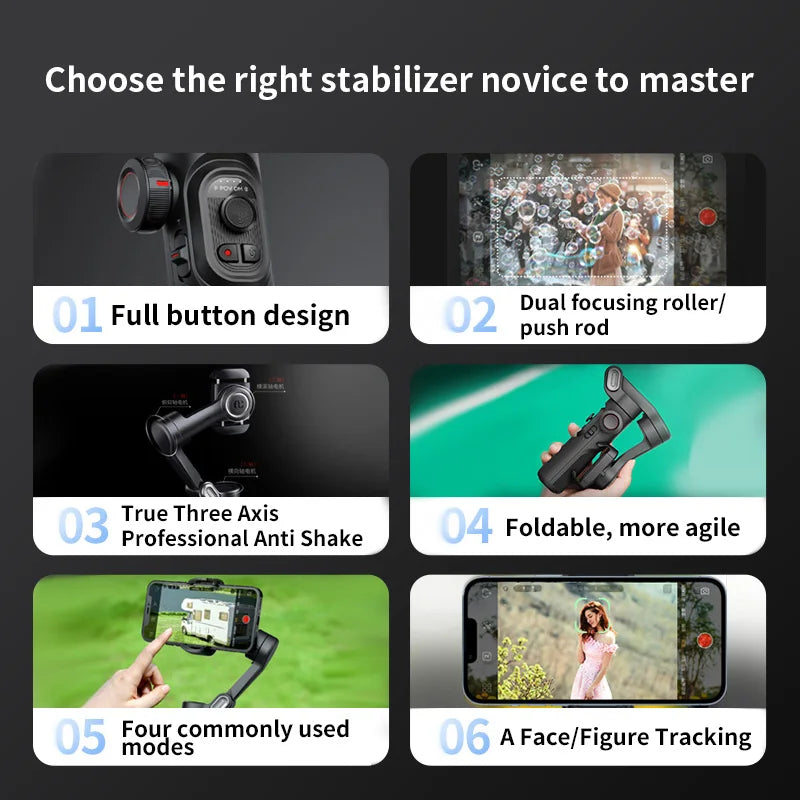 AOCHUAN 3-axis Handheld Gimbal Stabilizer