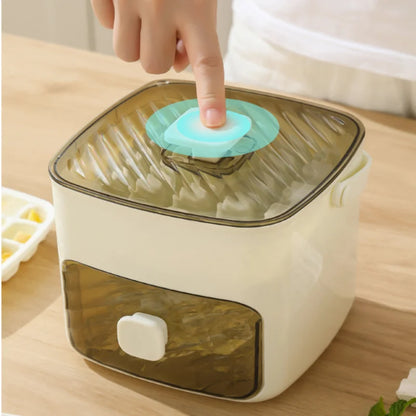 Eco-Friendly BPA-Free 48-Cube Silicone Ice Tray with Lid