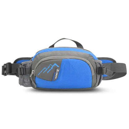 Waterproof Nylon Fanny Pack Running Belt with Bottle Holder