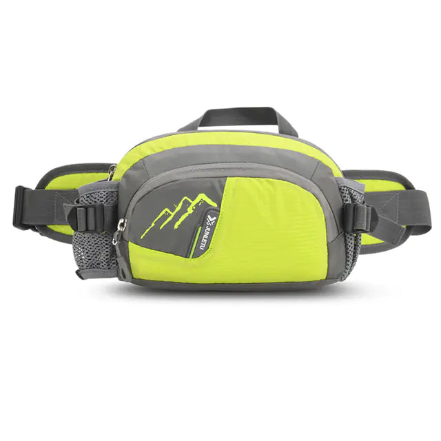 Waterproof Nylon Fanny Pack Running Belt with Bottle Holder